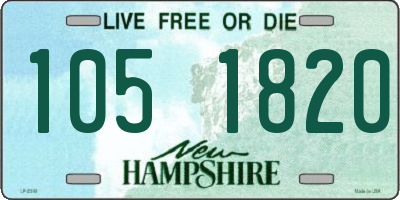 NH license plate 1051820