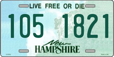 NH license plate 1051821