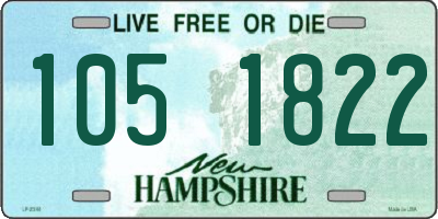 NH license plate 1051822