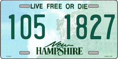 NH license plate 1051827