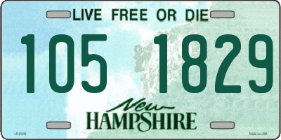 NH license plate 1051829