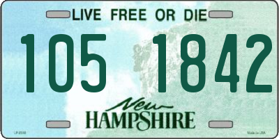 NH license plate 1051842