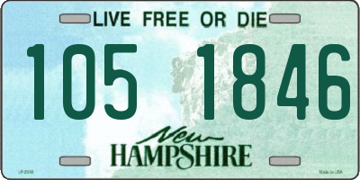 NH license plate 1051846
