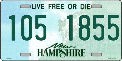 NH license plate 1051855