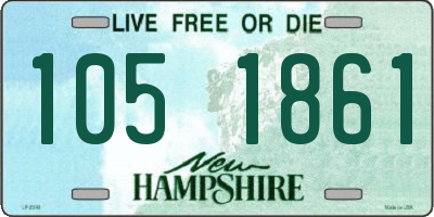 NH license plate 1051861