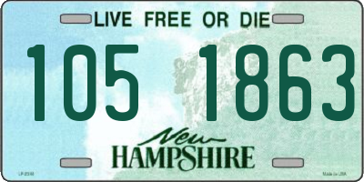 NH license plate 1051863