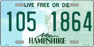 NH license plate 1051864