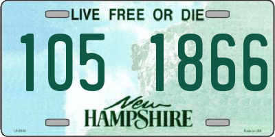 NH license plate 1051866