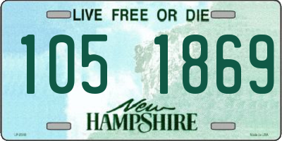 NH license plate 1051869
