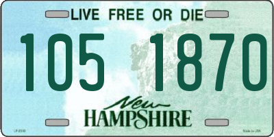 NH license plate 1051870