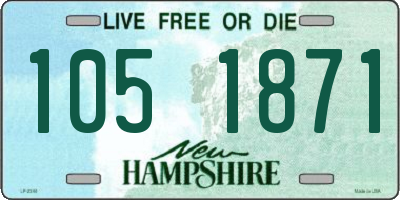NH license plate 1051871