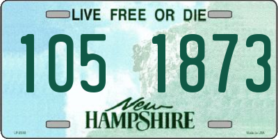 NH license plate 1051873
