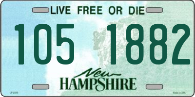 NH license plate 1051882