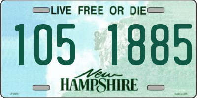 NH license plate 1051885