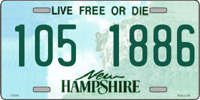 NH license plate 1051886