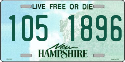 NH license plate 1051896