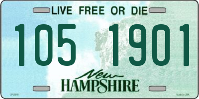 NH license plate 1051901