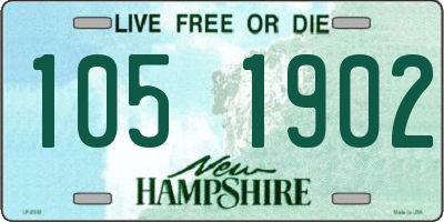 NH license plate 1051902
