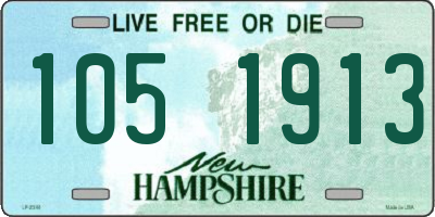 NH license plate 1051913
