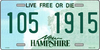 NH license plate 1051915