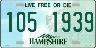 NH license plate 1051939