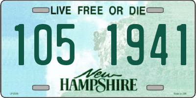 NH license plate 1051941
