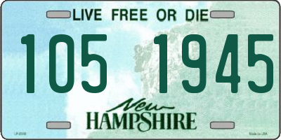 NH license plate 1051945