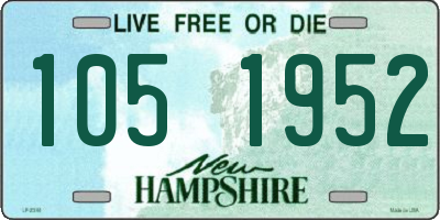 NH license plate 1051952
