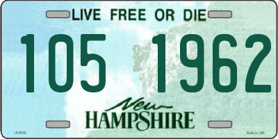 NH license plate 1051962