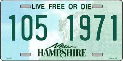NH license plate 1051971