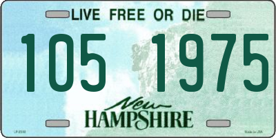 NH license plate 1051975