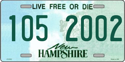 NH license plate 1052002