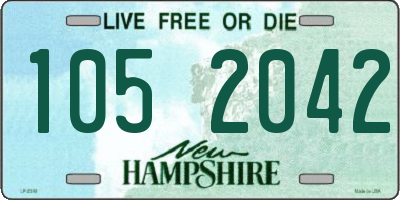 NH license plate 1052042