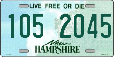 NH license plate 1052045