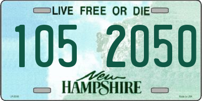 NH license plate 1052050