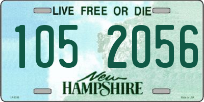 NH license plate 1052056