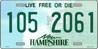 NH license plate 1052061