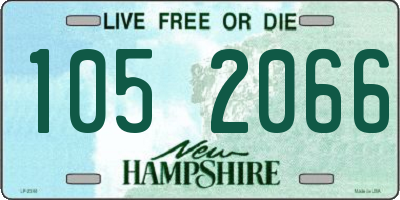 NH license plate 1052066