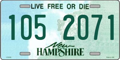 NH license plate 1052071