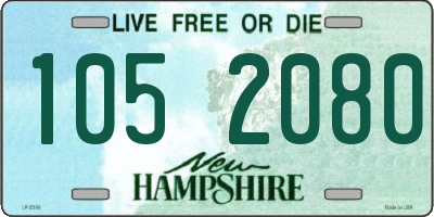 NH license plate 1052080