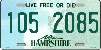 NH license plate 1052085