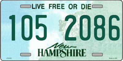 NH license plate 1052086