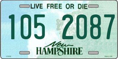 NH license plate 1052087