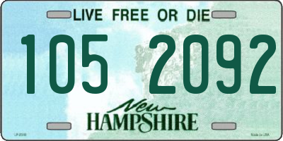 NH license plate 1052092