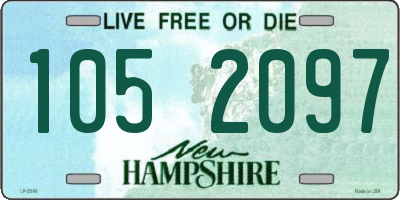 NH license plate 1052097