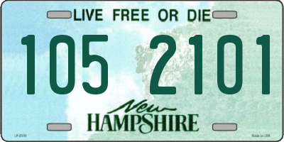 NH license plate 1052101