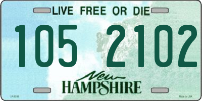 NH license plate 1052102