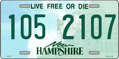 NH license plate 1052107