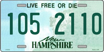NH license plate 1052110