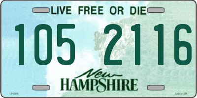 NH license plate 1052116